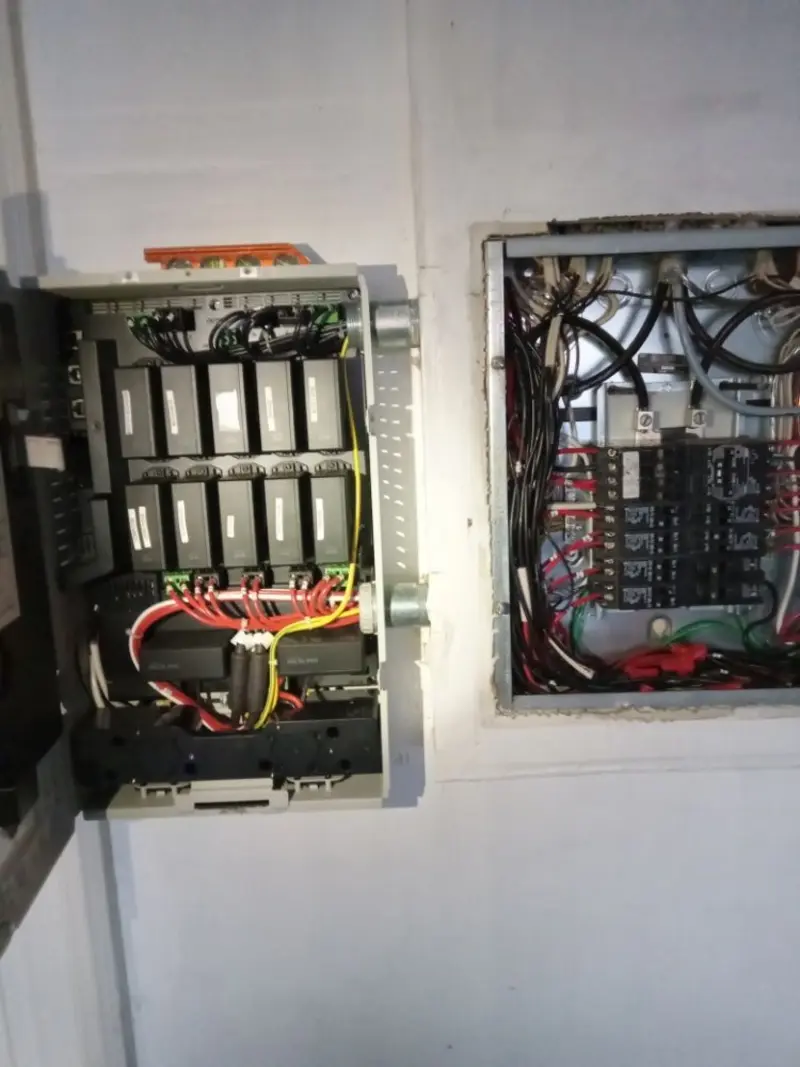 Electrical panel upgrade completed for Security Camera Wiring in East Greenbush
